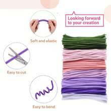 602/678pcs Lily Bouquet DIY Kit, Soft Plush Chenille Stem Handmade Materials, Includes 600pcs Multicolor Chenille Stems, Flower Stems, Floral Tape, With Step-By-Step Tutorial And Making Video, Suitable For Beginners' Handmade Floral Art Kit - SET - View 8