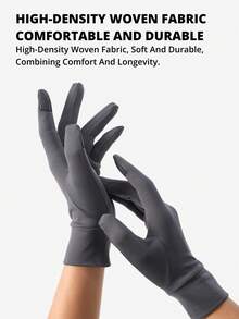CAMEL CROWN Running Sports Windproof Warm Gloves, Anti-Slip Shock Absorbing Cycling Gloves - Carbon Ash - View 7