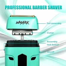 WMARK Professional Shaver Portable Beard Trimmer Electric Reciprocating Shaver Rechargeable Men's Razor NG-984A - Multicolor - View 7