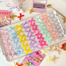 50pcs/Pack Colorful Ribbon Bows For Gift Packaging, Craft Cards, Hair Accessories, Jewelry Bows, Wedding Party Decor, Christmas Decor, Room Decor, Home Decor - View 1