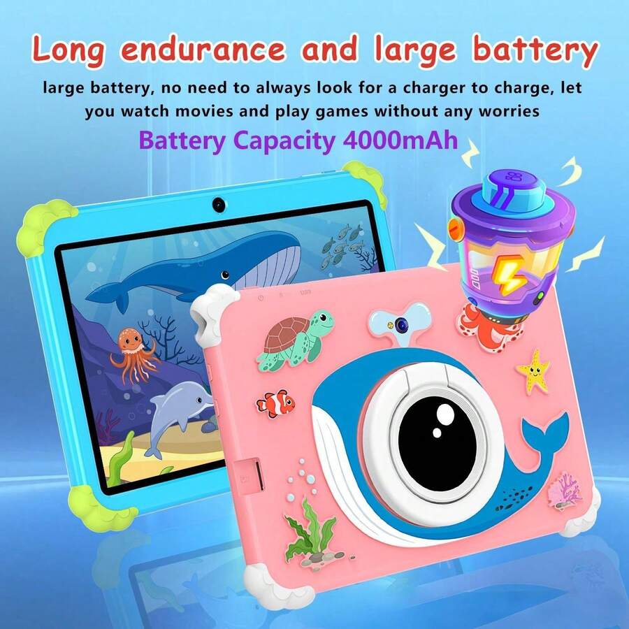 4GB RAM + 64GB ROM / 7-Inch Tablet / Quad-Core 1.3GHz / Android 13 MTK8321 / 1280x800 HD IPS Display / 2MP+5MP Camera / 4000mAh Battery / WiFi, Parental Control, Education, Gaming / ABS Plastic + Silicone, Education Tablet