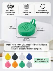 3Pcs PLA Material Beverage Can Lids, Dustproof & Insect-Proof Flip Lid Design. Suitable For Beverage Cans And Narrow Mouth Beer Cans. Multiple Colors Available. Ideal For Home, Picnic And Outdoor Activities (Not Food Contact ) - View 3