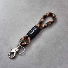 Multifunctional Braided Rope Keychain 10-In-1 Wrist Strap, Equipped With Heavy Duty Climbing Carabiner Clip, Suitable For Camping Hiking Outdoor Daily Use, Men & Women Outdoor Enthusiasts, EDC Durable Hanging Rope, Camera Water Bottle Key Earphone Case Bag Pendant - Multicolor - View 11