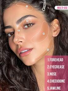 MISSLYN 2Pcs GLOW IT UP! Bronzing & Contouring Powder & LOVELY GIRL Powder Blush Set, Silky Blendable Pigment, Natural Warm Glow, Face Palette Cheek/Contour, Daily/Summer/Party, Y2K/Soft Glam/Sun-Kissed, Blush & Bronzer Set - #16+#16 - View 5