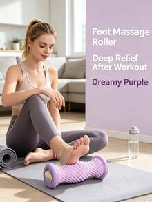 Foot Roller Massager Foot Relief Roller Portable Massage Tool Home Rolling Trainer Yoga Fitness Home Essential Gym Accessory Sports Equipment - Multicolor - View 9