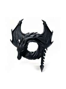 1pc Handmade Gothic Dragon Wreath - Plastic Mesh Scale Door Hanging Decoration With Dragon Frame, Fantasy Gift For Myth Enthusiasts, Suitable For Door, Wall, Entryway Theme Room Decor, Wall Decor, Porch Decor, Halloween Decoration Hanging - Multiple Styles - View 12