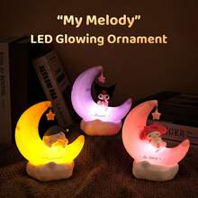 MINISO X Sanrio Licensed Cinnamoroll Kuromi LED Starry Night Light, USB-C Rechargeable, 3 Lighting Modes, Portable Dimmable Bedside LED Lamp, Cute Gift For Boys And Girls, Room Decor - -pink - View 8