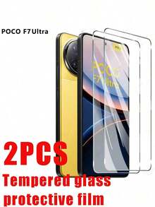 2pcs Screen Protector, Compatible With Xiaomi 17/17T/17T Pro, 15/15T/15T Pro, 14/14T/14T Pro, POCO C65/C75/C85/F7/F7 Pro/F7 Ultra/F8/F8 Pro/F8 Ultra/M7/M8/M8 Pro/X6/X6 Pro/X7 Pro Series, 3D Tempered Glass Phone Film 9H Hardness, High Definition Transparent Anti-Scratch Anti-Fall Touch Sensitive Precise Fit Easy Installation Durable Screen Protector - Clear - View 17