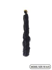 Loose Curls, Crochet Hair, Gradient Spiral Ponytail, Pre-Stretched Dreadlocks, Hair Extensions, Multiple Colors Available For Hair Styling. - Multicolor - View 6
