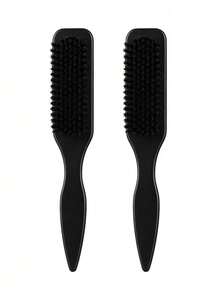Leopard Print Edge Control Hair Brush, Women's, Smooth Back Combing Hair Brush, For Flyaways, Hairline Styling Brush, Suitable For Smooth Ponytail, Bun And Updo, Pointed Tail Handle For Easy Parting, Travel Hair Styling Accessory - 1pc - View 23