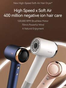Deerma 高速吹風機 X Soft Air 4 億負離子護髮，120,000 RPM 高速噴射系統，3D 強力快乾不傷髮，超輕量吹風機，送給家人與朋友的完美禮物 - 查看 2