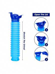 Portable Emergency Toilet, Reusable, Easy To Flush, 750ml, Telescopic Design, Space-Saving, Suitable For Outdoor Emergency, Camping, Concerts, Travel Traffic Jams, Children's Car Toilet, Sturdy And Durable Plastic, Unisex - Multiple Specifications - View 5