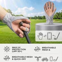 Protección solar portátil de verano, mangas holgadas sin dedos, protectores de mano tipo mocasín, mangas de protección UV para exteriores para ciclismo, conducción, y protección solar para ciclismo - Aleatorio - Ver 10