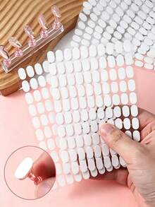 200 /1000 Pieces Of Nail Stand Stickers, Nail Tape, Suitable For Sticking On Nails, Suitable For Nail Art Practice And Display, Wearing Nail Tools And Materials, Clay Nail Art Tools - Multicolor - View 1