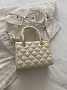 This Stylish Solid-Color Retro Handbag Can Easily Hold Everyday Essentials And Is Suitable For Various Styles And Occasions. - Multicolor - View 4