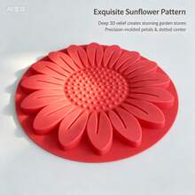 Reusable Sunflower Stepping Stone Mold, 15.7 Inch Concrete Stepping Stone Mold, Easy Release, DIY Garden Path Paving Stone, Suitable For Patio, Lawn Yard, Garden Walkway Decoration - Mold - View 1