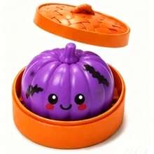 Halloween Pumpkin Squeeze Fidget Toy Set, Cute Squish Stress Relief Decor, ASMR Decompression Ornament, Holiday Thanksgiving Birthday Party Desktop Display For Teens & Adults - Multicolor - View 4