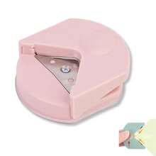 1pc DIY Round Corner Trimmer R4 Chamfer Cutting Tool Manual Photo Paper Card Right Angle Sharp Angle Arc Trimming Paper Cutter School Supplies - Purple - View 11
