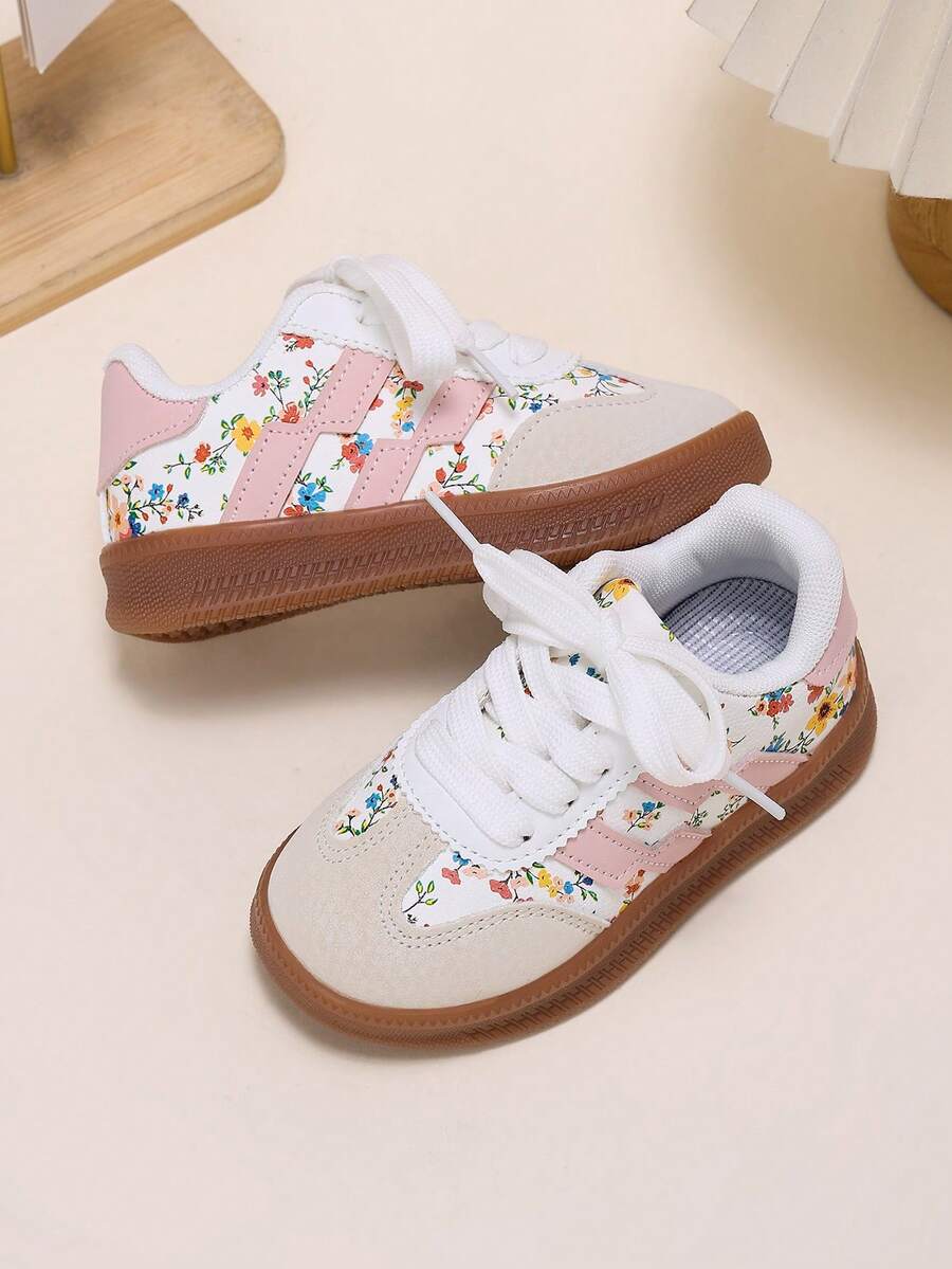 Infant Fashion Sneakers Casual Versatile Rubber Sole Outdoor Baby Walking Shoes - Pink - View 1