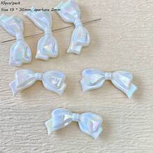 Solid Color AB Acrylic Small Fresh Bow, Loose Bead Bead Bead, Handmade DIY Mobile Phone Chain, Necklace Accessories - Multicolor - View 19