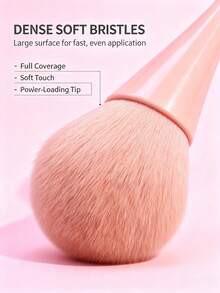 Large Multifunctional Makeup Brush Pink Loose Powder Setting Brush Blush Brush Fluffy Soft Beginner Makeup Tool - Multicolor - View 5