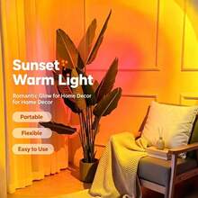 360° Adjustable And Rotatable Sunset Sunset Yellow Red, USB Sunset Decorative Lamp; Photography Background Light, Birthday Gift,Car, Home, Bedroom, Living Room, Study Room, Universal Small Night Lamp, Projection Atmosphere Decoration Lamp - Sunset Projection Night Light - View 4