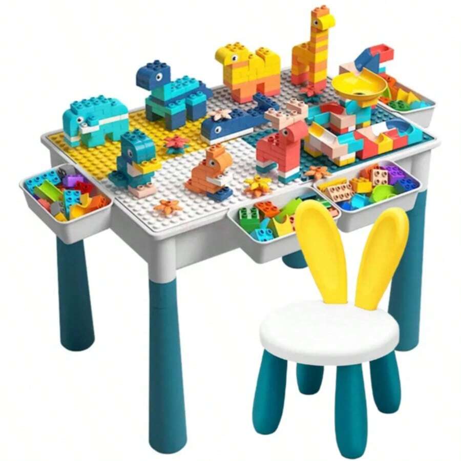 Kids Building Block Collections And Accessories - Light Blue - View 1