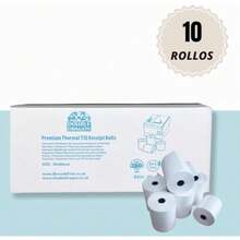 Rollo de Recibo Térmico Premium de 80 x 80 mm para Impresora EPOS, Terminal POS, Caja Registradora [Paquete de 10] - tipo de estilo como en la imagen - Ver 2