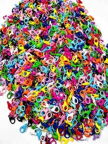 35pcs 14mm Colorful Lobster Clasp DIY Jewelry Buckle, Suitable For DIY Handmade Necklace, Bulk Lobster Clasp, Bracelet Buckle And Other Material Accessories, Colorful Small Business Supplies - Lobster Clasp - View 6