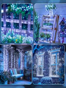 1pc 30m/98ft Christmas Firecracker Fairy Light String, 1000/800/600 LED Firework Light String, Christmas Firecracker Lights, Suitable For Rooms, Patios, Indoor/Outdoor Use, Weddings, Parties, Home, Gardens, New Year's, And Christmas Decorations - Firecracker String Lights - View 10