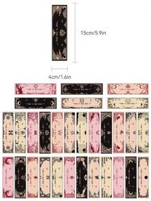 30pcs Pastel Reading Bookmarks Decorative Small Cards Books Decorative Cards Reading Labeling Cards - A - View 2