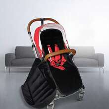 Baby Stroller Sleeping Bag Footmuff - Black - View 4
