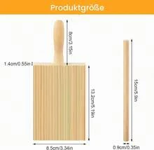 Wooden Gnocchi Board With Wooden Sticks And Handle, Practical Tool For Homemade Pasta Shapes - View 2