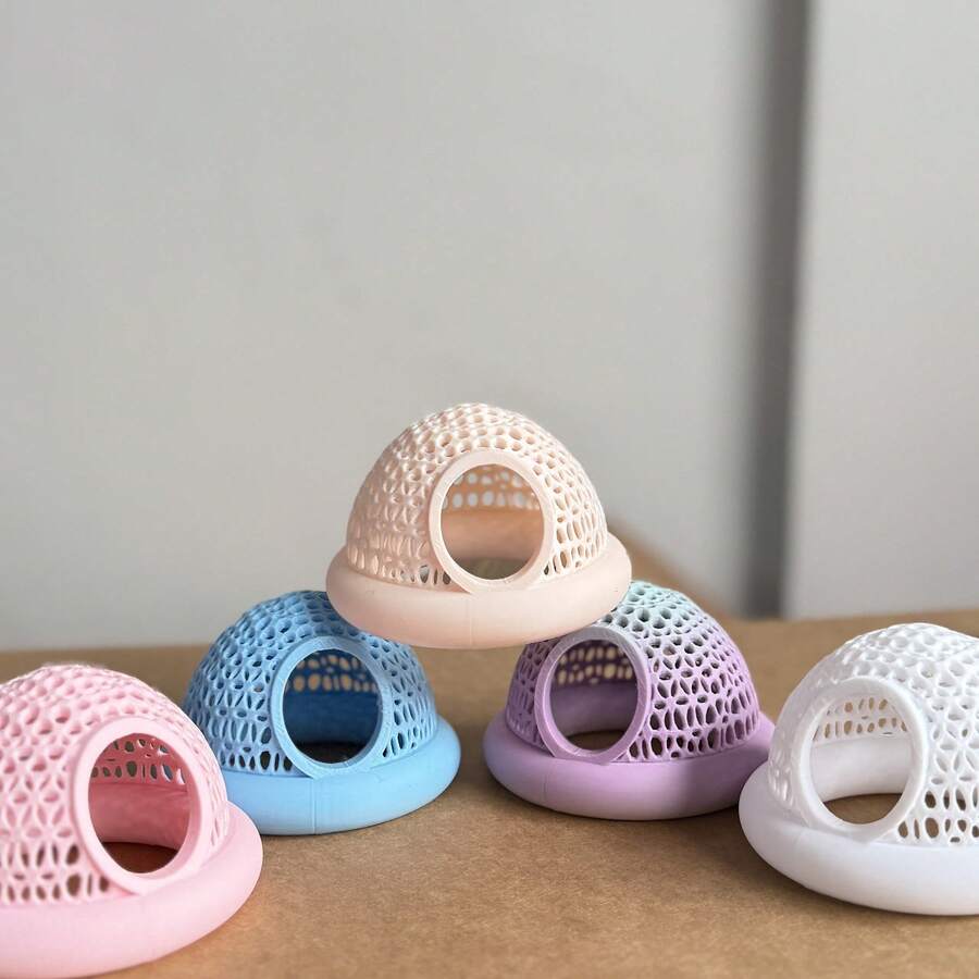 Aquarium Floating Fish Rest Area,  Fish Relaxation Shelter Sleeping Bed, Soft Floating Fish Hideout Cave Decoration, Stress Relief Aquarium Accessories For Betta, Goldfish And Small Tropical Fish - Beige - View 1
