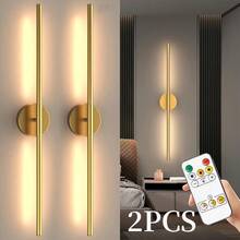 2pcs Black/Gold Battery Powered Wall Lights, 3000/4000/6000K With Remote Control And Timer Function, 71.88cm Dimmable LED Wireless Wall Lights, Suitable For Living Room, Bedroom, Hallway, Hotel And Home Decor - Multicolor - View 14