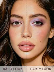 Eunarz 4-Color Eyeshadow Palette, 1pc Matte & Shimmer Long-Lasting Portable Eyeshadow Makeup Palette, Suitable For Women And Girls, Spring/Summer, Y2K Fashion Style - #EQ02 Lilac Nocturne - View 7