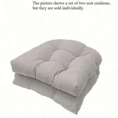 Thickened U-Shaped Outdoor Tufted Seat Cushion, Suitable For Patio, Living Room, Office, Garden And Yard