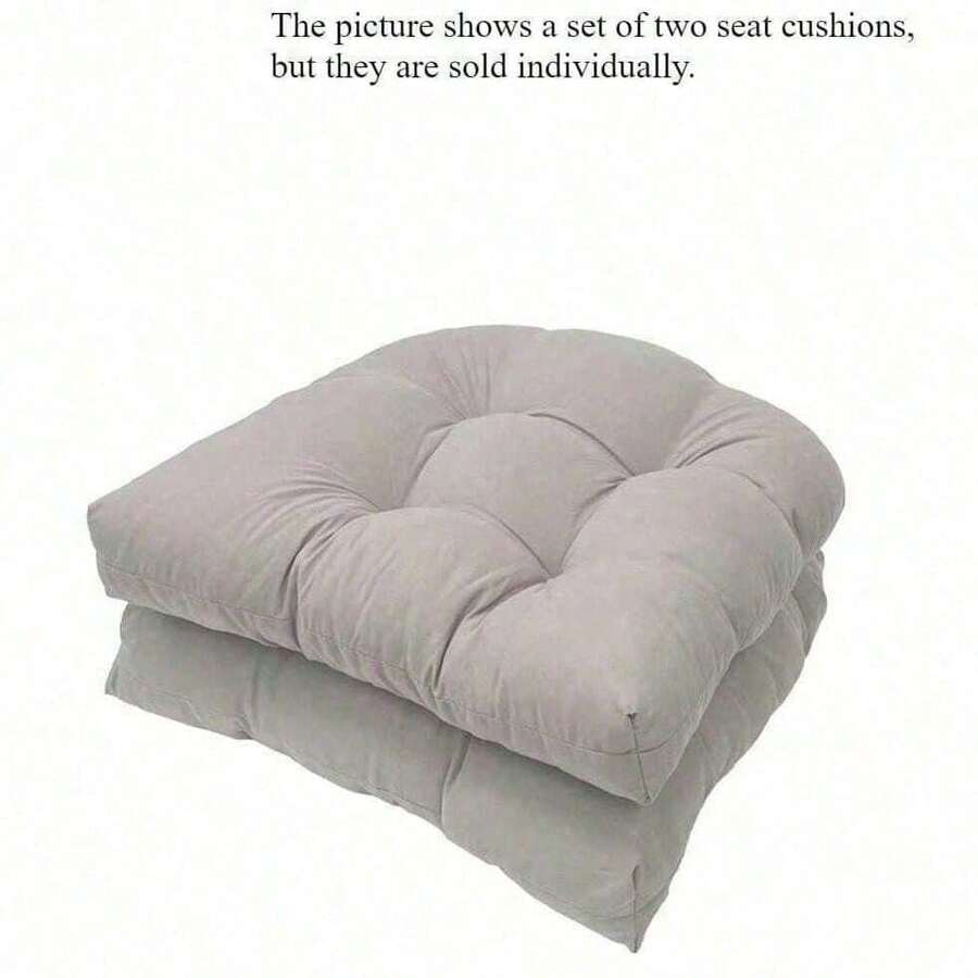 Thickened U-Shaped Outdoor Tufted Seat Cushion, Suitable For Patio, Living Room, Office, Garden And Yard - A - View 1