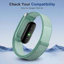 Air Replacement Watch Band 18mm Nylon Braided Sports Strap Adjustable Hook & Loop Wristband Breathable Lightweight Fitness Tracker Accessory - Mint Green - View 7