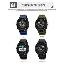 Skmei 2636 Sports Running 5atm Water Resistant TPU Strap Top Quality Unisex Digital Watch For Sport - Blue - View 5