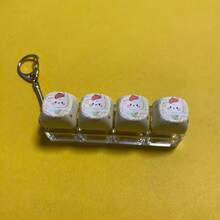 1pc Cute Cartoon Keycap Stress Relief Fidget Keychain ASMR Clicky Button Pressure Release Toy Miniature Mechanical Keyboard Pendant Bag Charm Anxiety Relief Sensory Gadget Backpack Accessory Gift For Girls And Teens - Multicolor - View 5