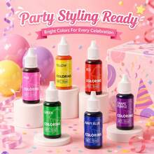 Dye Set, Widely Used, Suitable For Slime, Easter Crafts, DIY Creative Supplies, Baking Cake Decoration, Nail Art Handmade Pigments And Dyes (Stickers Random) - View 3