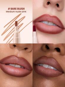 SHEGLAM [3Pcs] True Stain Transfer-Proof Liquid Lip Liner Bundle Set - 110 Pinky Promise;012 Bare Blush;505 But First,Coffee - View 5