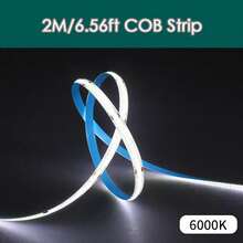 5V USB Powered Dimmable Dual‑Color LED Tape Light, ,COB LED Strip Light, Self‑Adhesive Flexible Under Cabinet Lighting, Warm & White Light For Kitchen Closet Bedroom Home Decor - Multicolor - View 13
