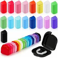 Ventilated Denture Case With Sealed Lid, Transparent Retainer/Night Guard Storage Box, Individually Packaged, Multiple Colors Available - Multicolor - View 9
