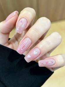 萬聖節漸層色美甲貼紙 DIY 自黏式美甲裝飾貼條,適用於居家、職場、戶外旅行、送禮、美甲沙龍 - 珊瑚粉 - 查看 5