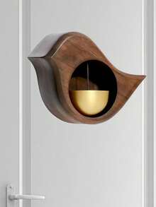 Japanese Style Doorbell Reminder, Wooden Wind Chime, Suction Cup Mount, Indoor/Outdoor Universal, Wireless, Battery-Free, Electricity-Free Home Decor Gift - A - View 1