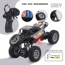 1pc Alloy Remote Control Off-Road Shock Absorber Climbing Car, All-Terrain Outdoor Children Lighting Electric Toy Car, Gift For Boys And Girls - Multicolor - View 12