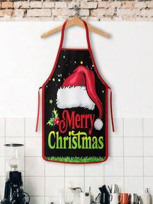 1/2/4pcs Christmas Apron, Fun Apron, Suitable For Kitchen Cooking, Festivals And Parties. It's Also A Great Gift To Give To Friends. - Multicolor - View 8