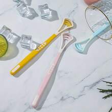 3pcs Silicone Tongue Brushes, Portable Home Tongue Scraper Tool - Multicolor - View 6